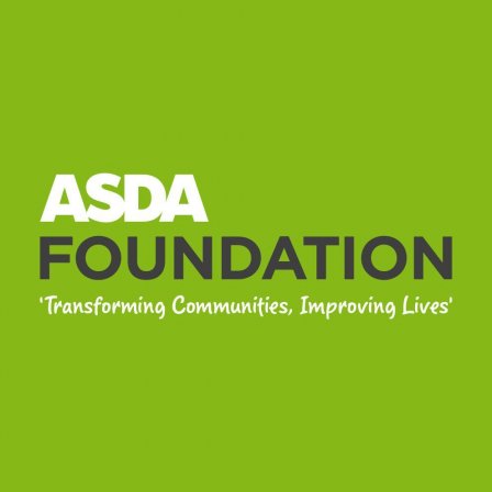 Asda foundation logo - green background