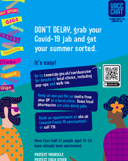 Don't delay. Grab your Covid-19 jab and get your summer sorted. It's easy. 
