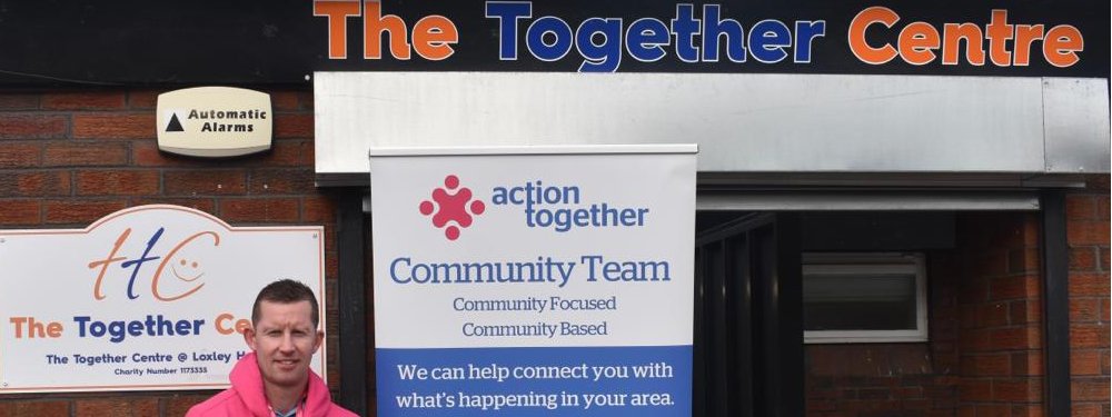 Jonathan King, Action Together Development worker at the Together Centre