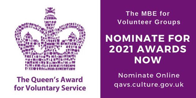 Queens Award for Voluntary Service Logo