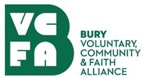 Bury VCFA Logo green on white