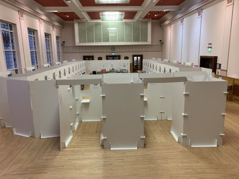 Photo of Covid Testing booths