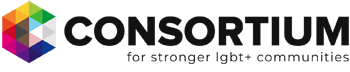 Logo Consortium for Stronger LGBT= Communities