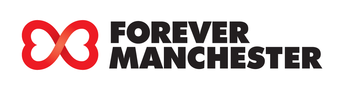 Forever Manchester wording in Black