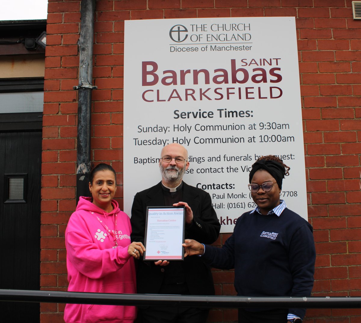 Member organisation receiving QiAA award