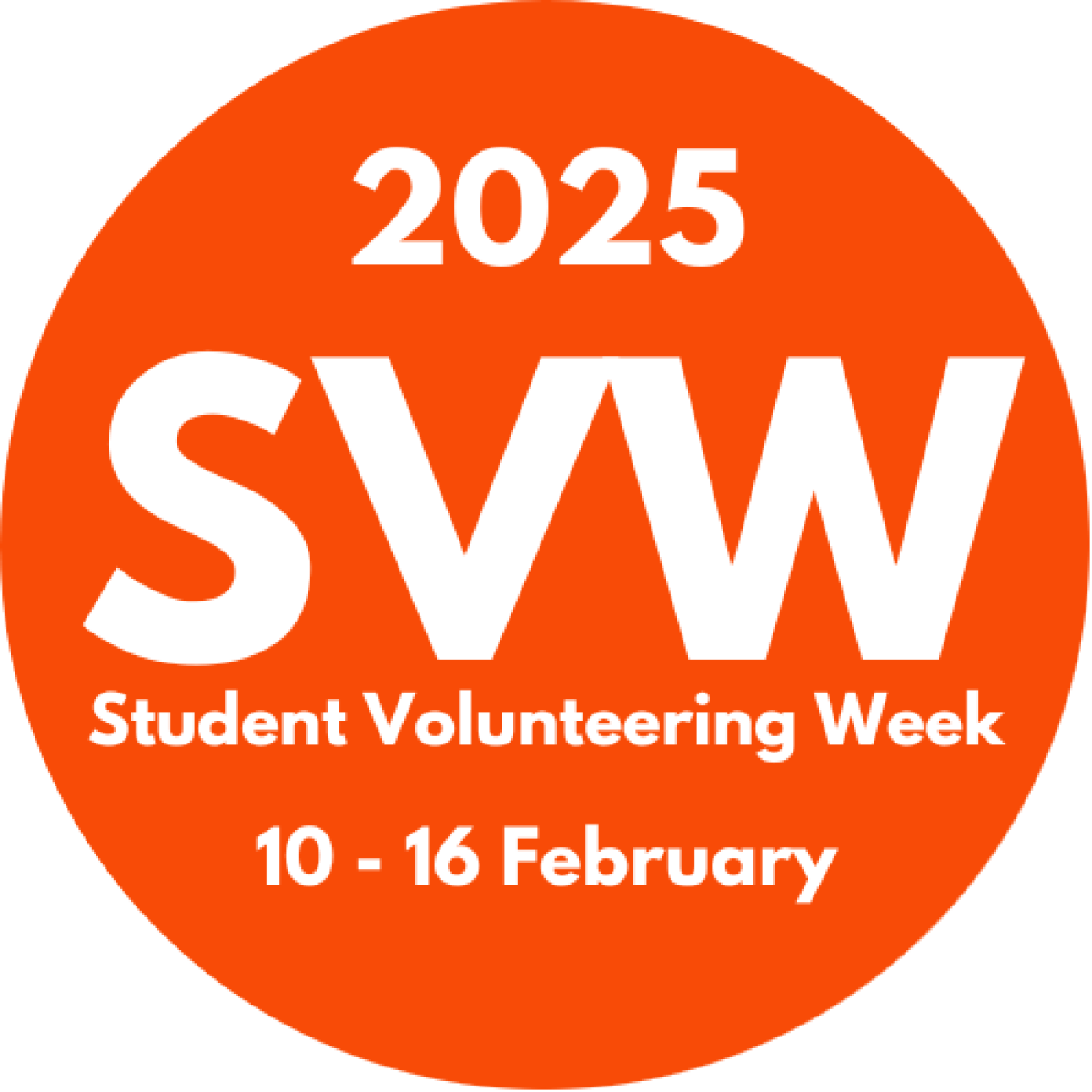 Student Volunteering Week 2025 logo