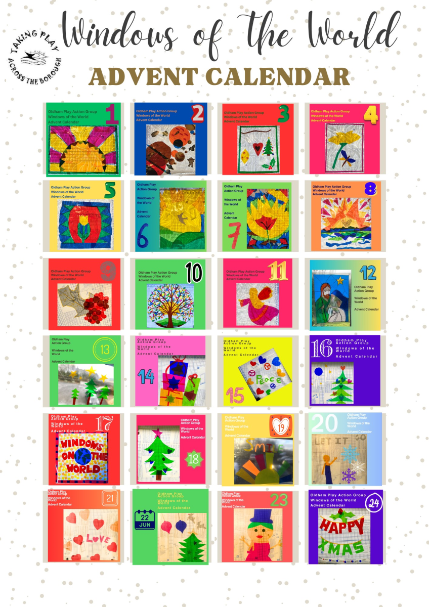 Stain glass crafts advent calendar