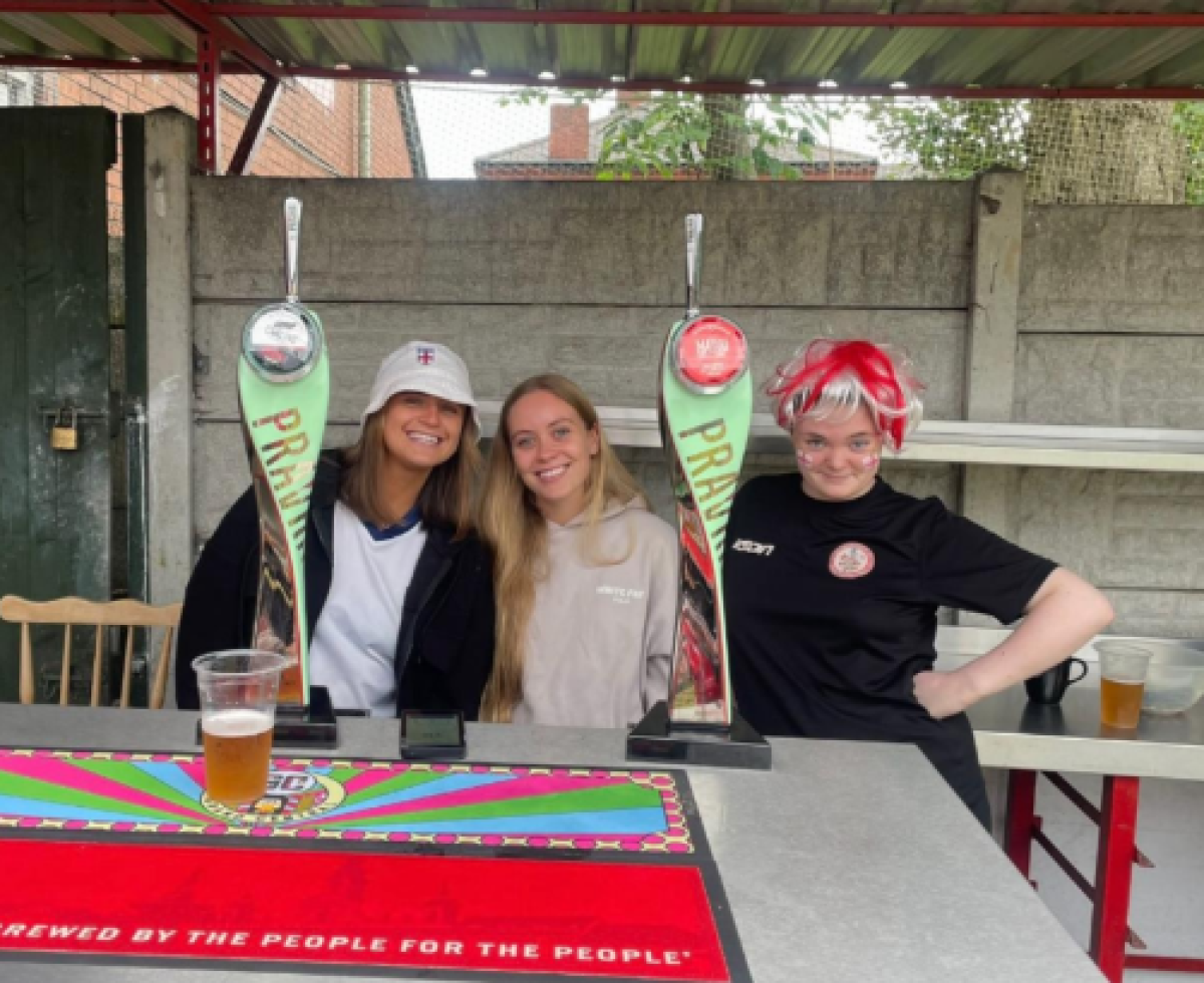 Group of women smiling