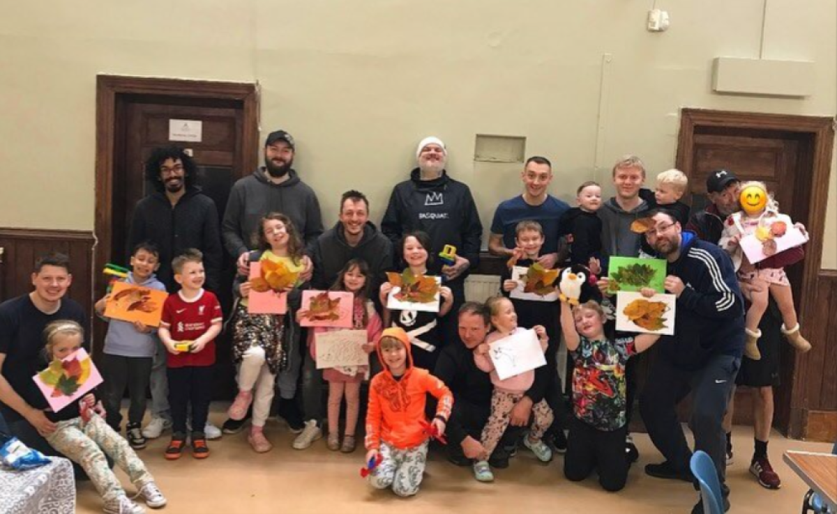 Dad and children's group