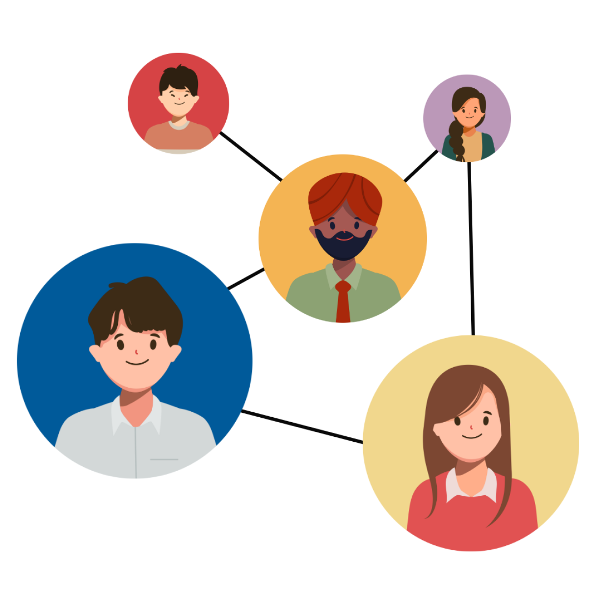 Graphic of network links