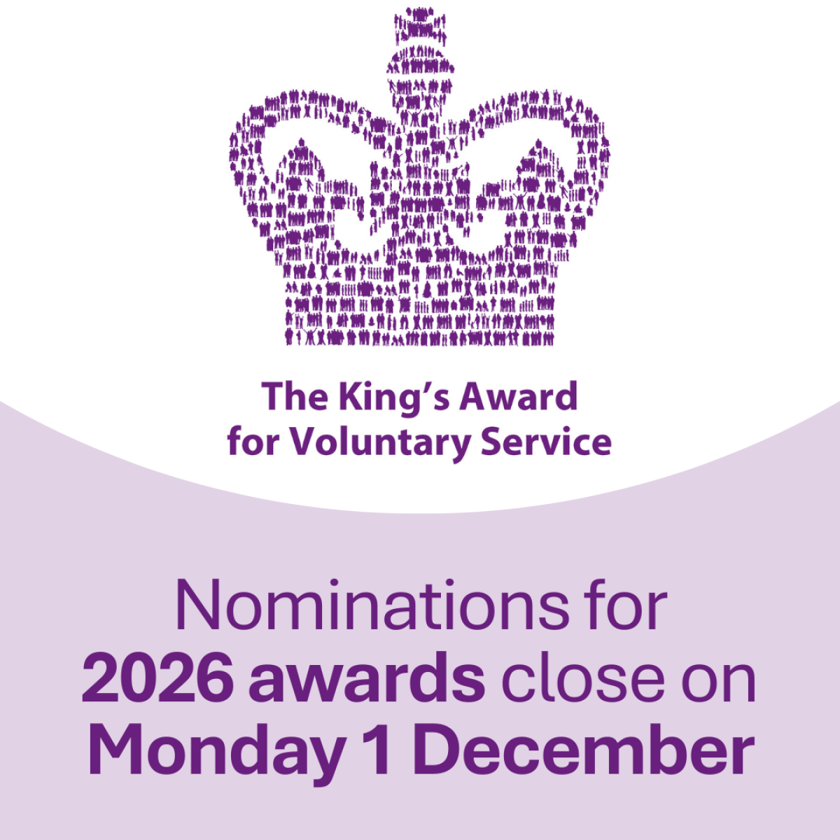 The King's Award for Voluntary Service logo