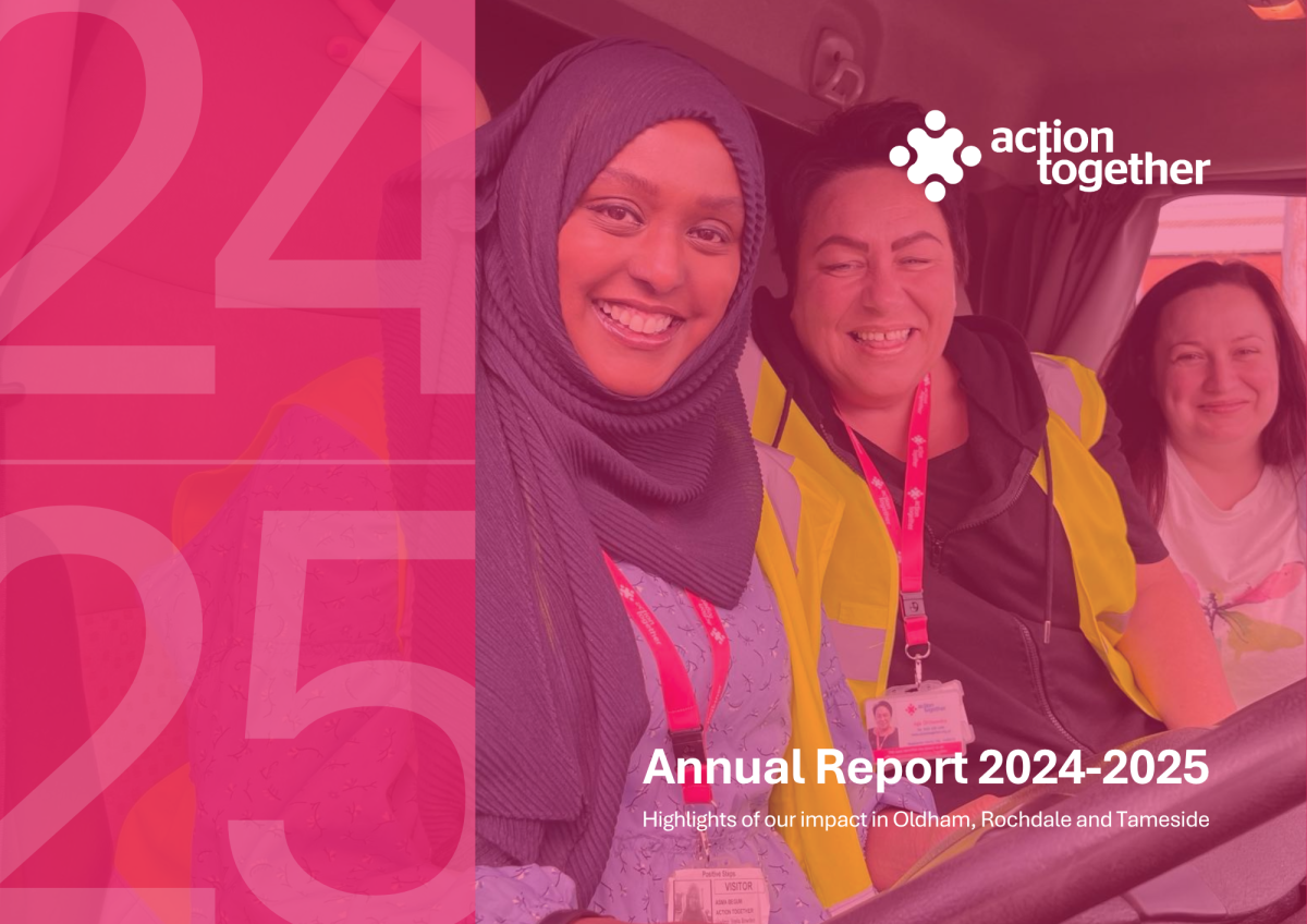 Cover of Action Together's 2024/2025 annual report