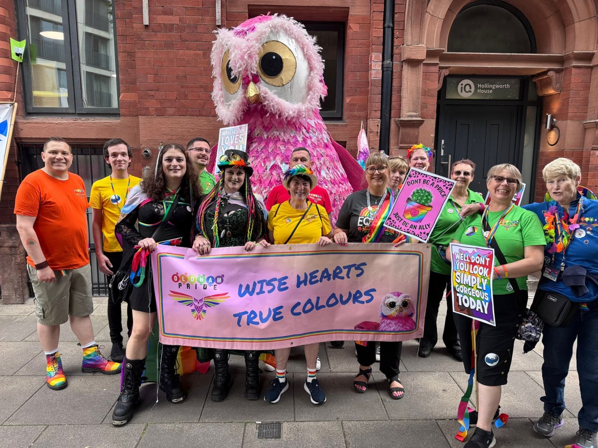 Oldham pride group at Manchester pride