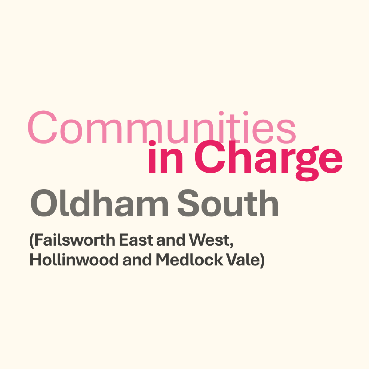 Communities In Charge Oldham South logo