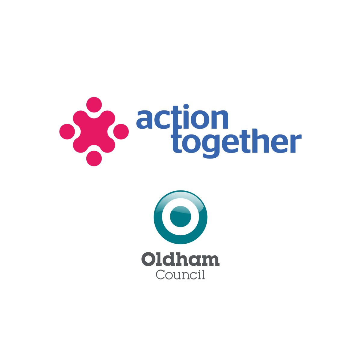 Action Together and Oldham Council logo