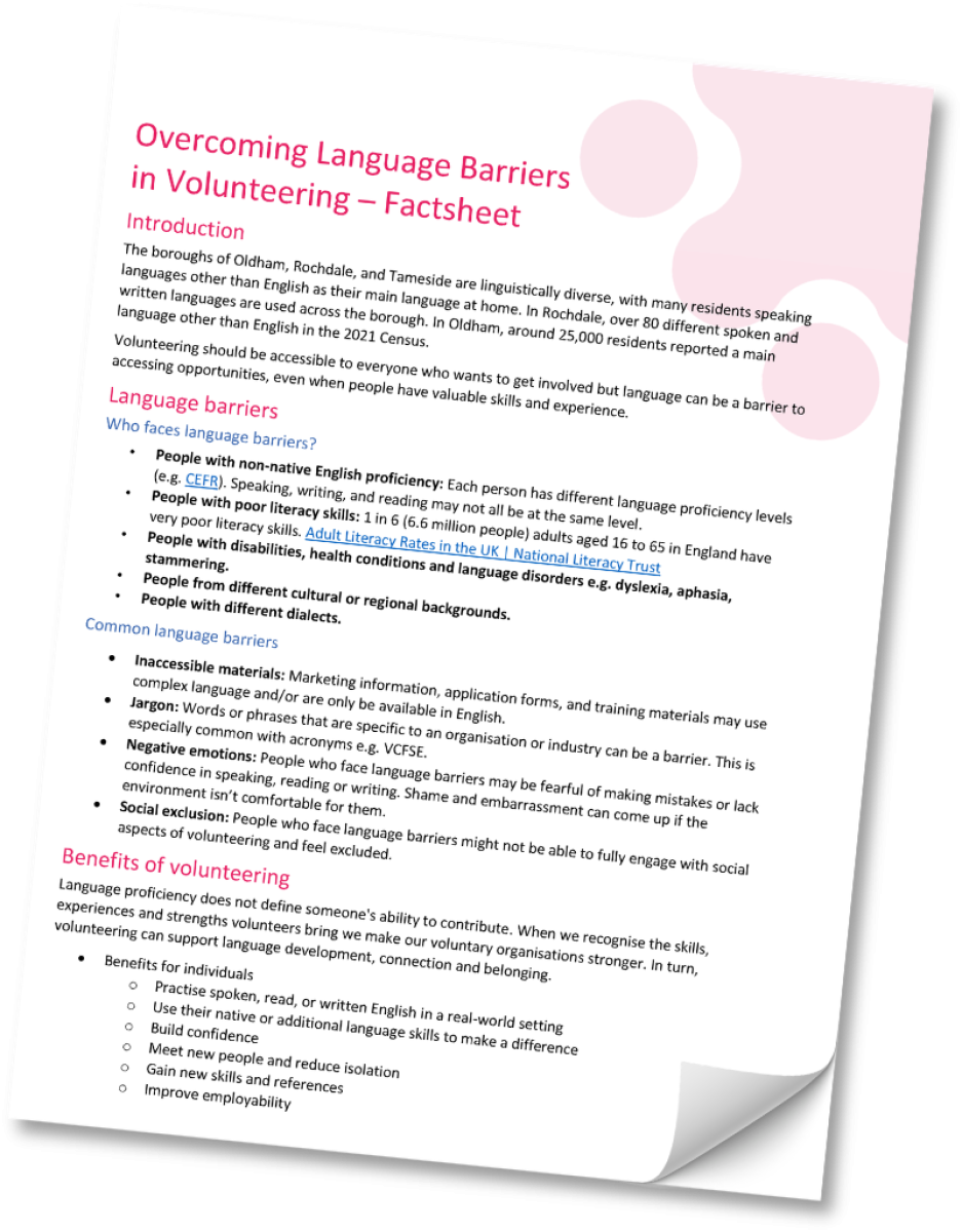 Overcoming Language Barriers factsheet image