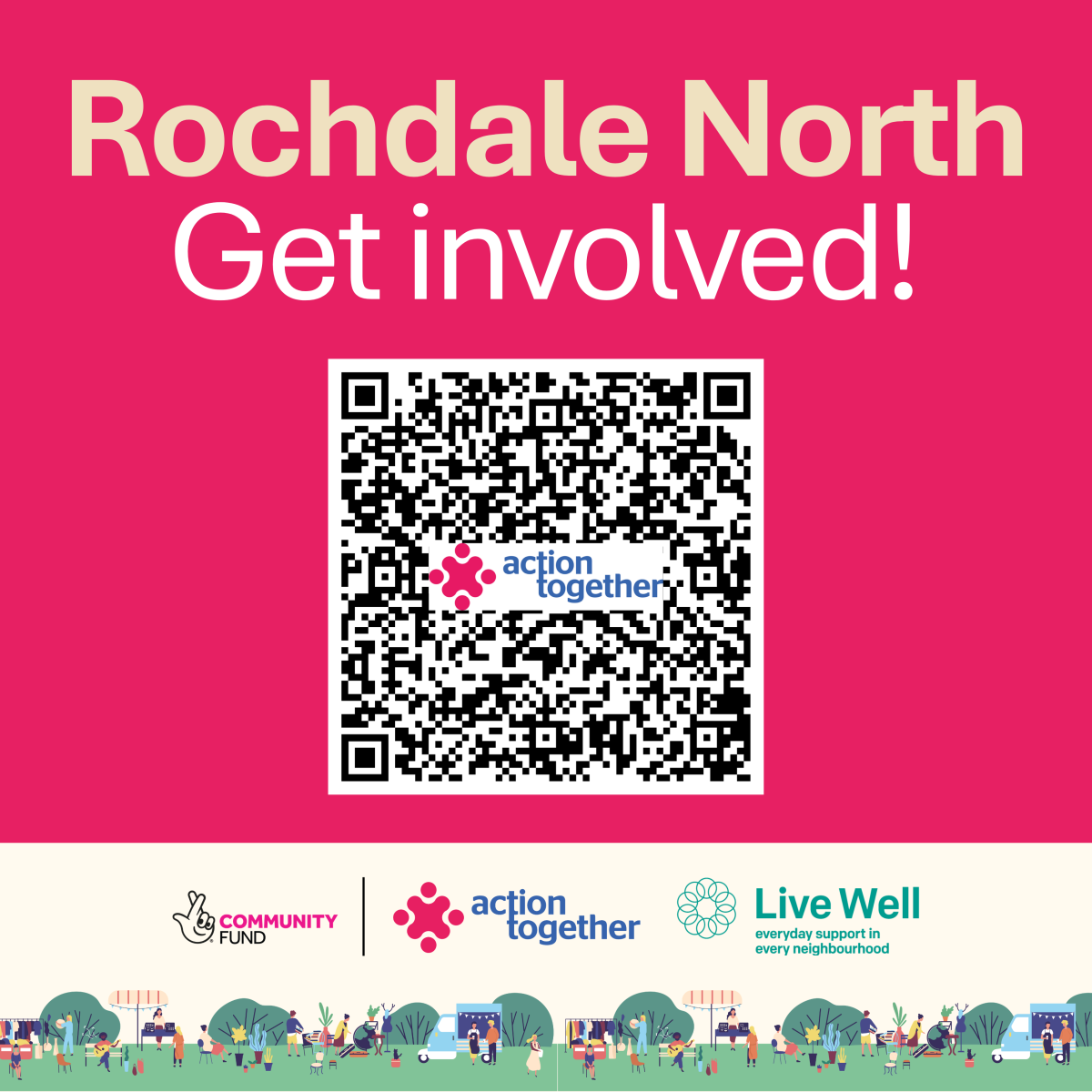 Rochdale North Communities in Charge Funding QR code