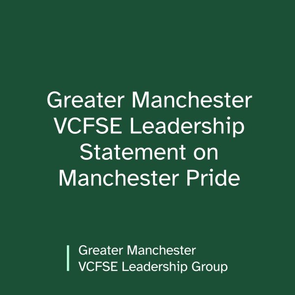 Image for Greater Manchester VCFSE Leadership Statement on Manchester Pride