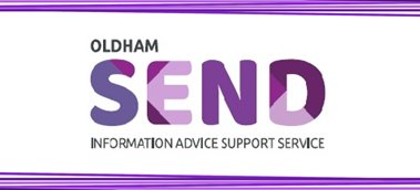 SEND Logo - White background with purple wording