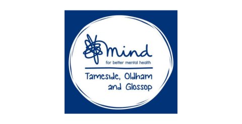 TOG Mind logo - Blue background, white circle with blue wording