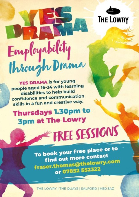 Yes Drama employability through dance poster event 